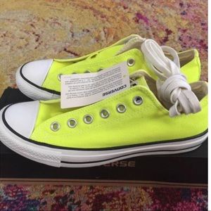 Electric Yellow Converse Low